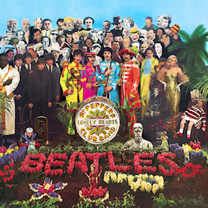 Capa do album dos Beatles Sgt. Pepper’s Lonely Hearts Club Band